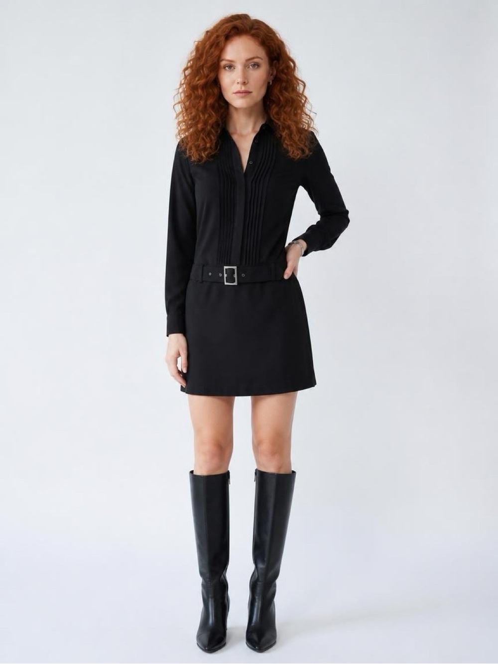 UNITED Colors of Benetton black belted dress